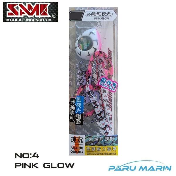 SAME SAMURAI TC. Tai Rubber Jig 60 gr. Seçenekli no:4 Pink Glow