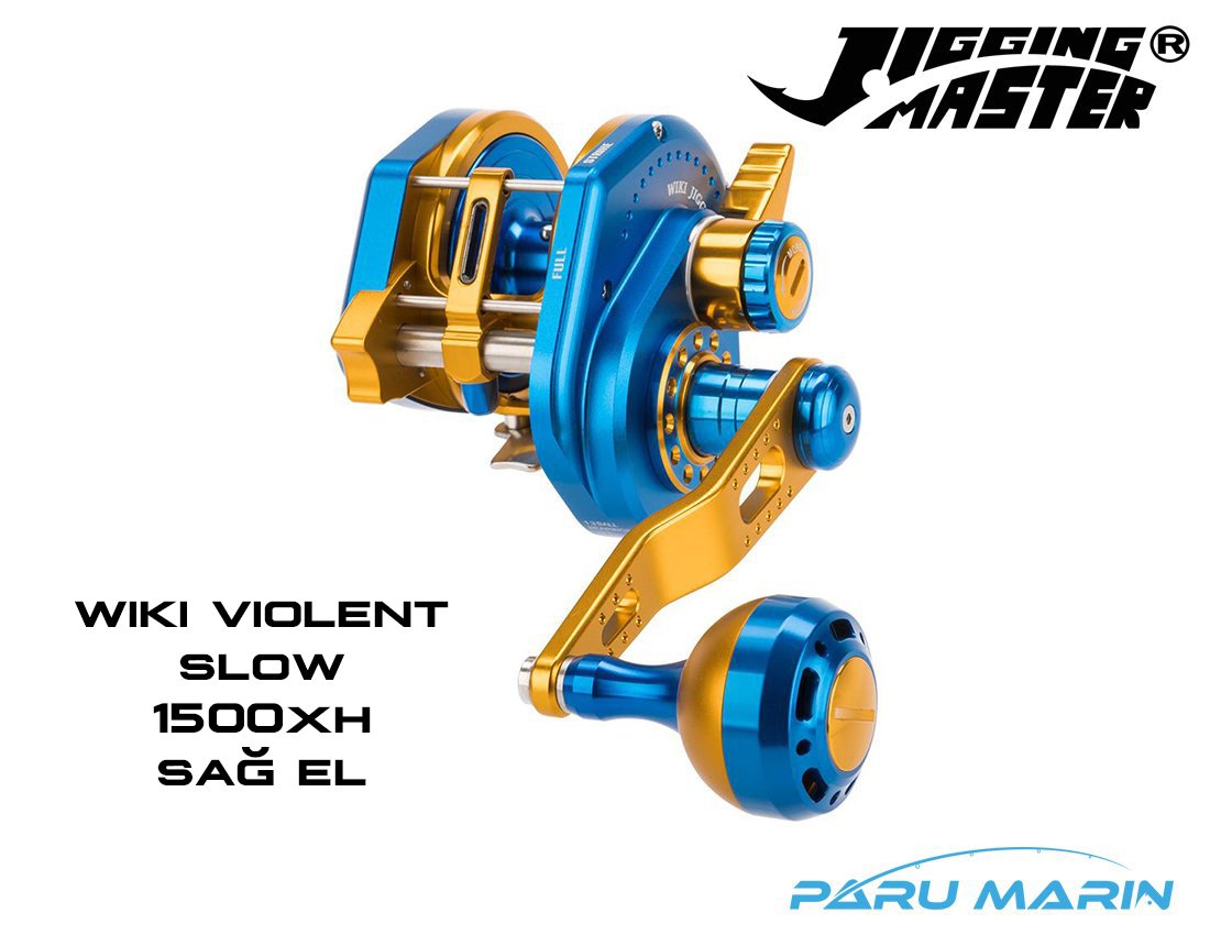 Jigging Master Wiki Violent Slow 1500XH Blue Gold (Sağ El) Slow Jig Çıkrık Olta Makinesi