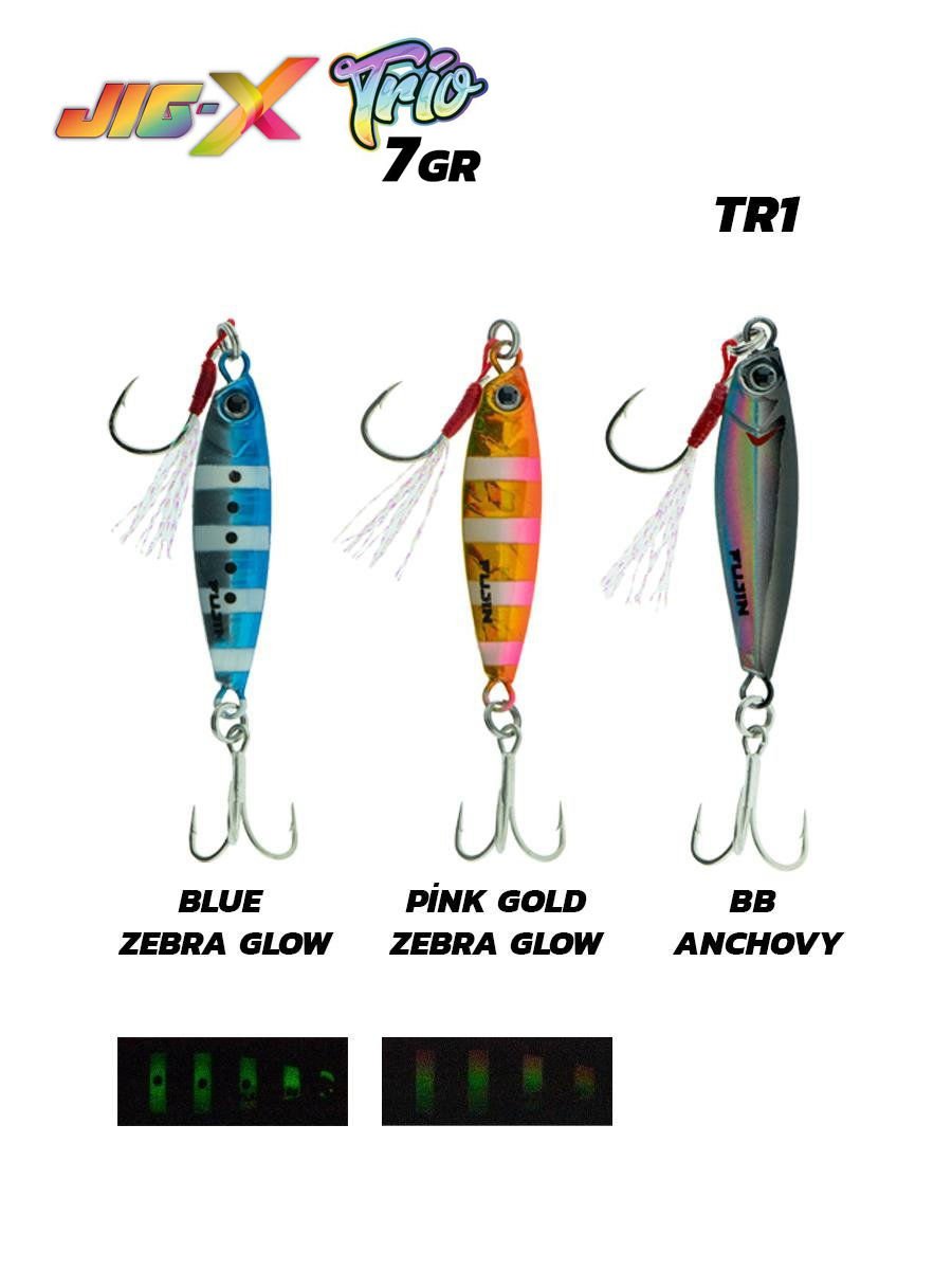 Fujin Jig-X Trio 3'lü Micro Jig 7 gr. TR1