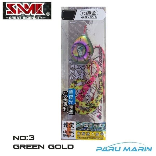 SAME SAMURAI TC. Tai Rubber Jig 60 gr. Seçenekli no:3 Green Gold