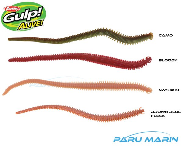 Berkley Gulp Alive Nereis Silikon Kurt 15 cm. Natural