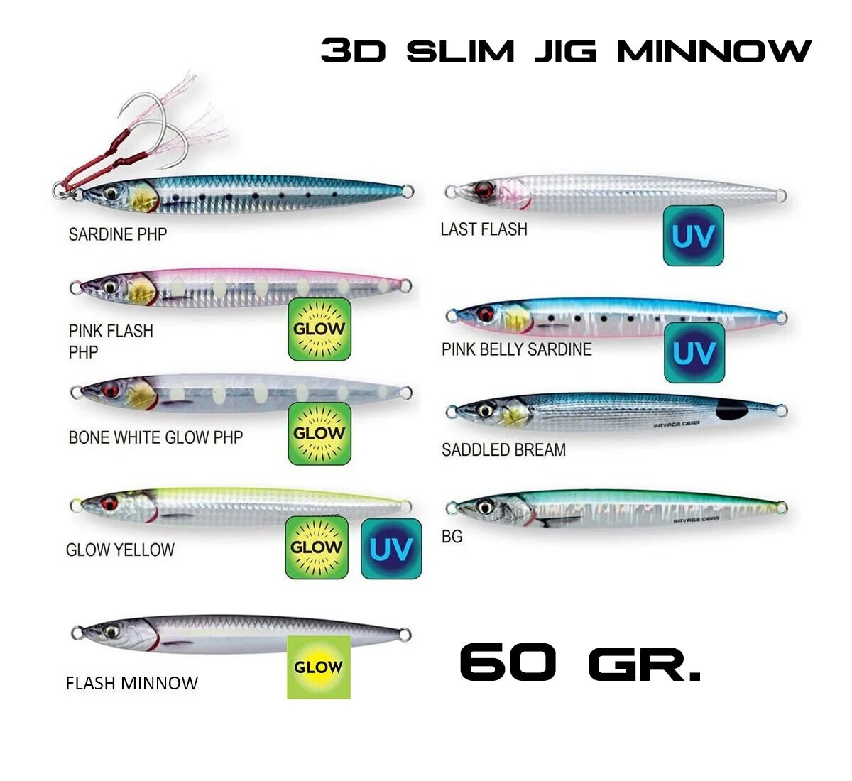 Savage gear 3D Jig Minnow 60gr 12.5 cm Suni Yem