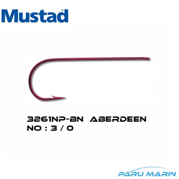 Mustad 3261NP-BN Aberdeen No: 3/0 Uzun İğne