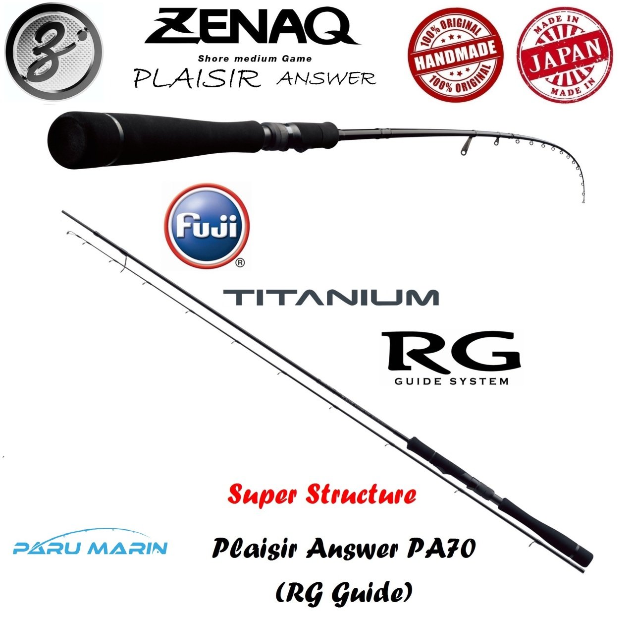 Zenaq Plaisir Answer PA70 (RG) Super Structure Spin Kamış 213 cm. 4-12 g.