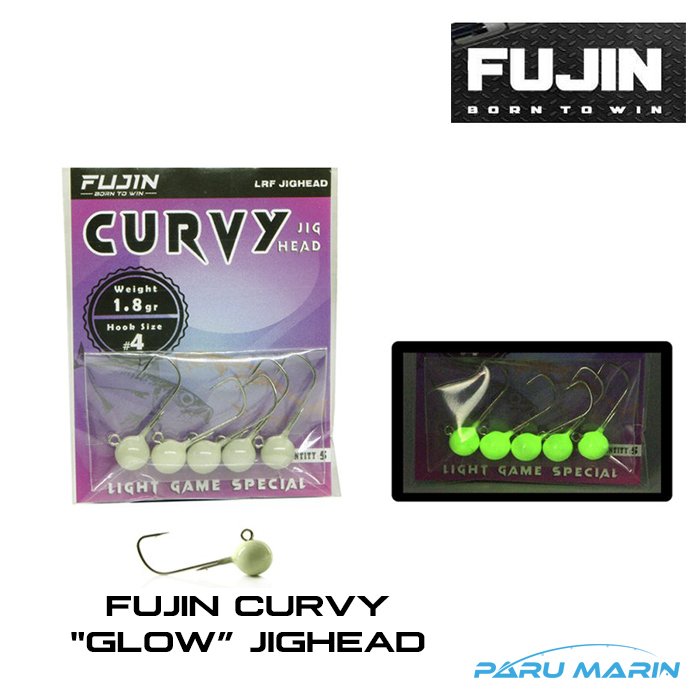 Fujin Curvy GLOW Jig Head Zoka