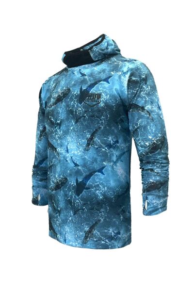 Stafu Pro Haka Hooded - Shark Blue