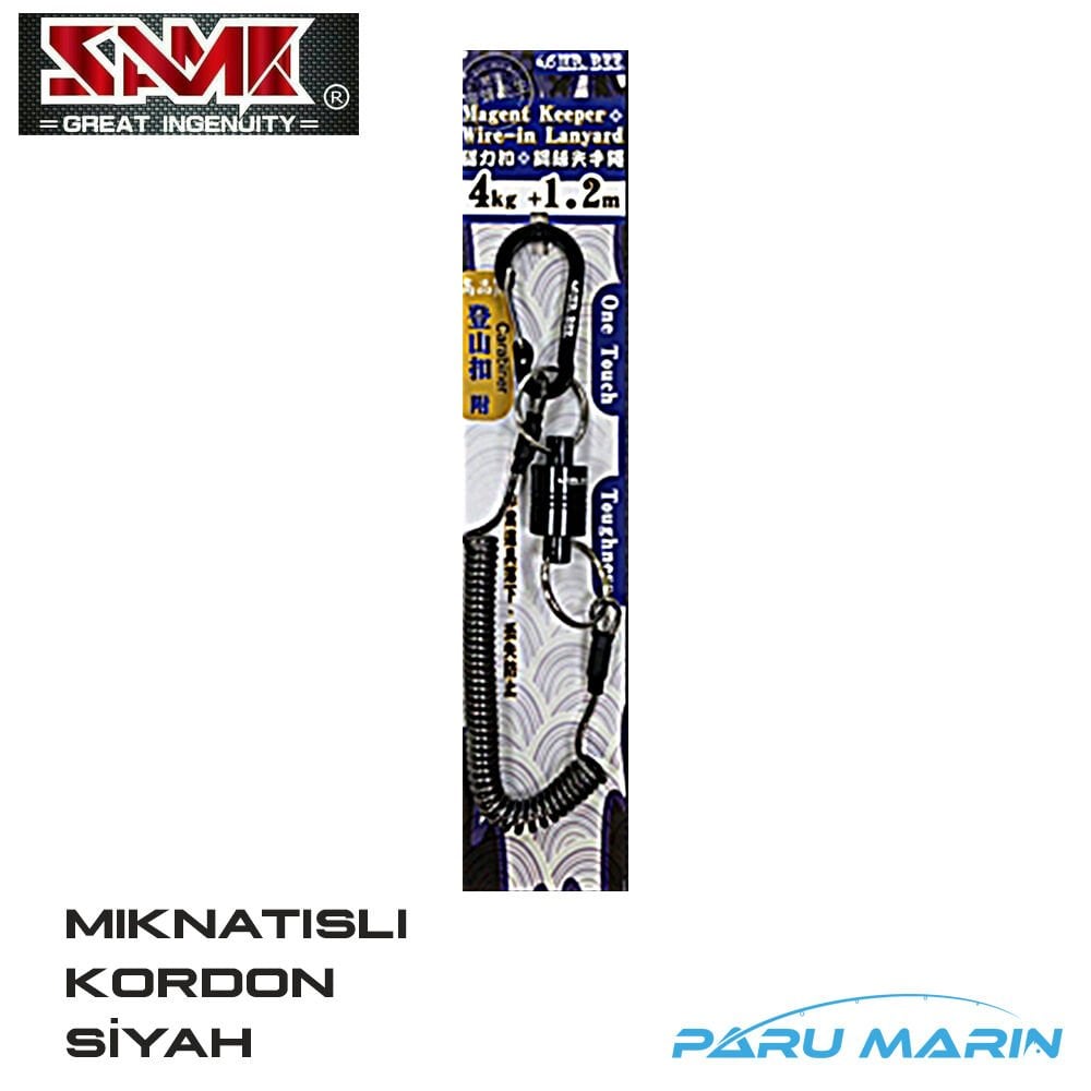 Same Mr. Bee Mıknatıslı Karabina ve Güvenlik Kordonu Siyah