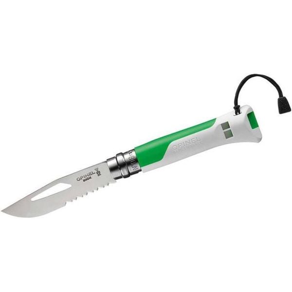 Opinel Inox No 08 Paslanmaz Çelik Çakı Düdüklü (Yeşil)