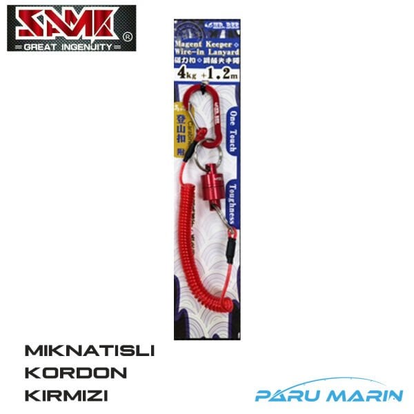 Same Mr. Bee Mıknatıslı Karabina ve Güvenlik Kordonu Kırmızı