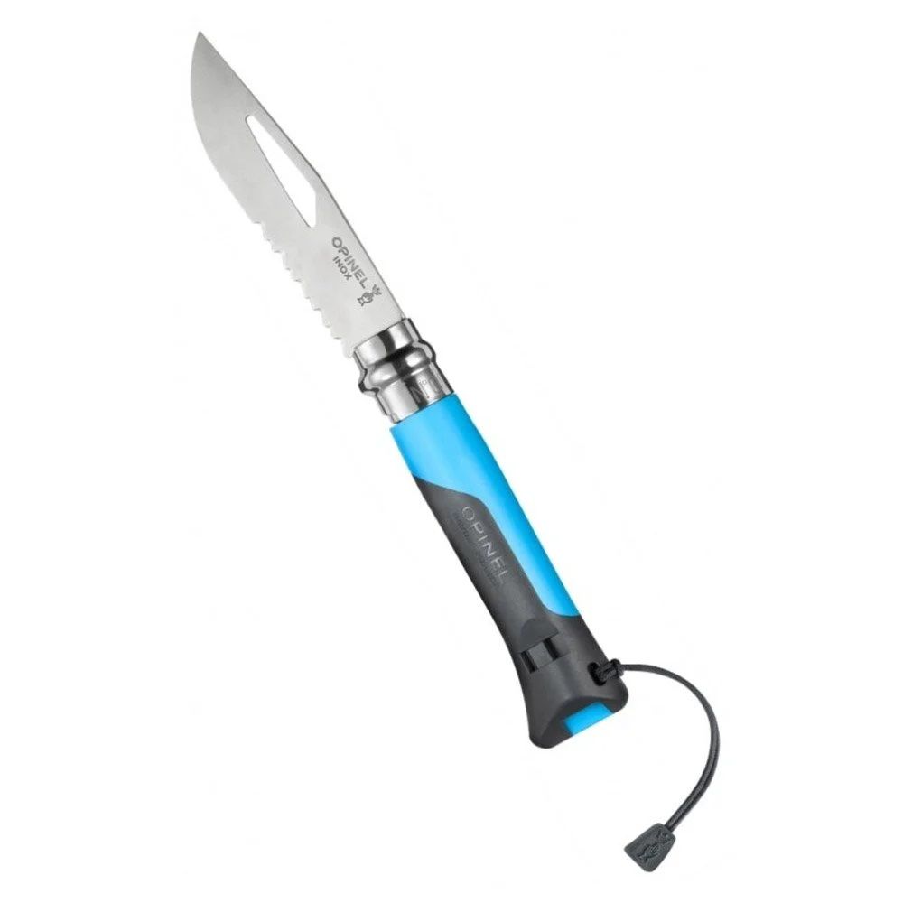Opinel Inox No 08 Paslanmaz Çelik Çakı Düdüklü (Mavi)