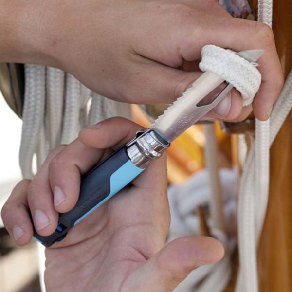 Opinel Inox No 08 Paslanmaz Çelik Çakı Düdüklü (Mavi)