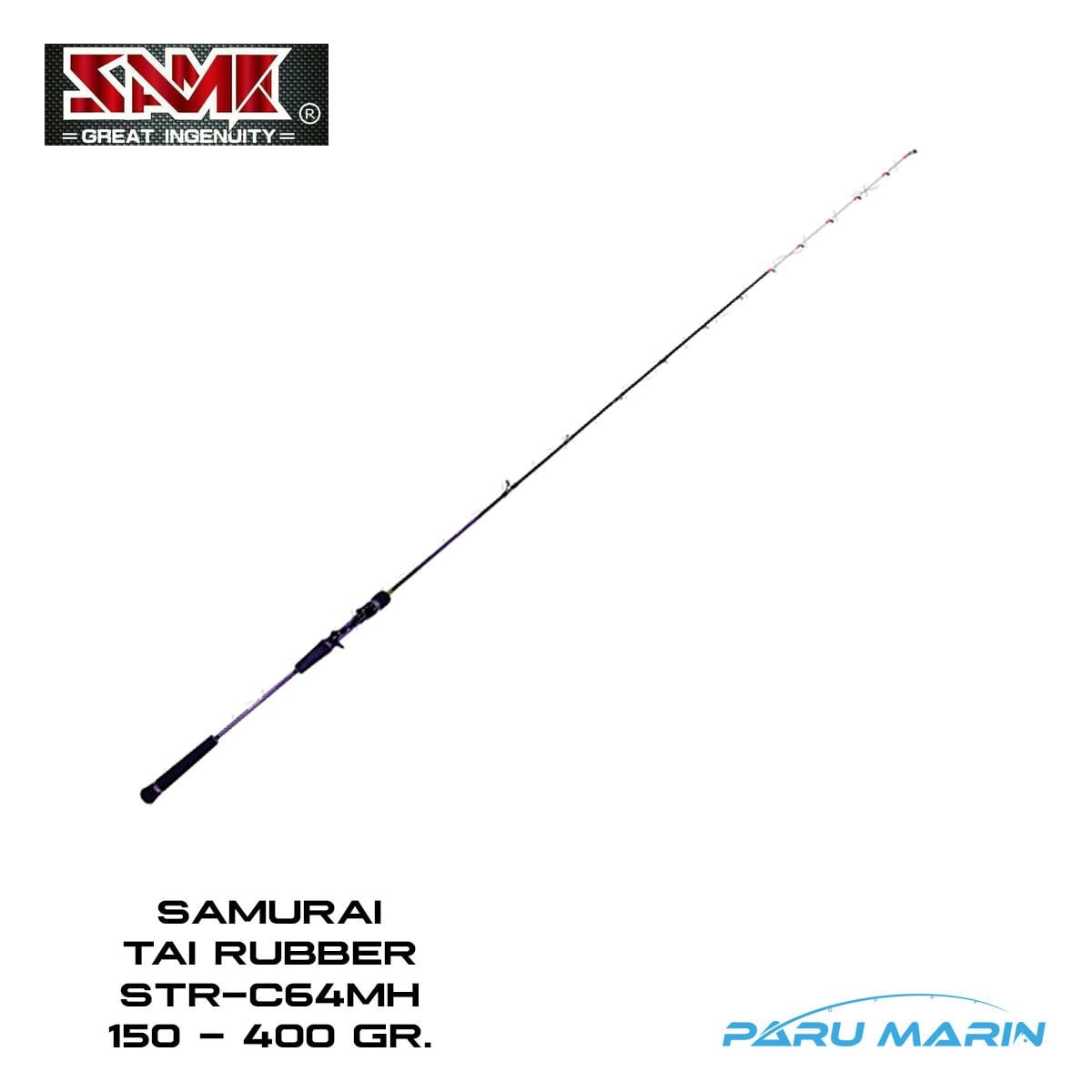 SAME Samurai Spiral Tai Rubber STR-C64MH 1.93m 150-400gr. Olta Kamışı