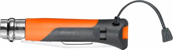 Opinel Inox No 08 Paslanmaz Çelik Çakı Düdüklü (Turuncu)