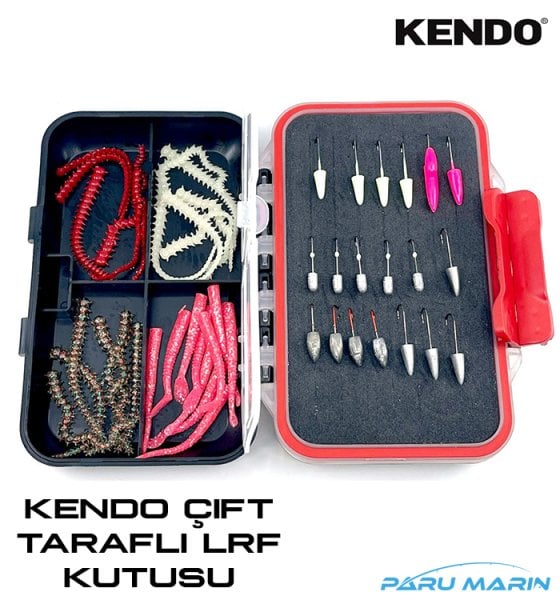 Kendo Çift Taraflı LRF Sahte ve Jighead Kutusu 13 cm.