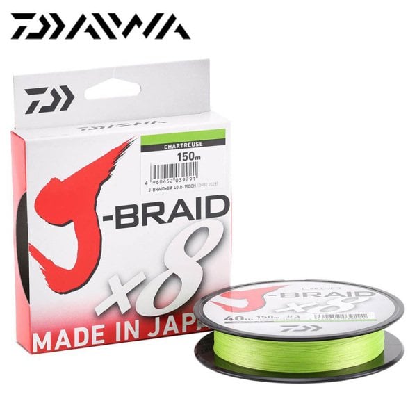Daiwa J-Braid x8 Açık Yeşil 150 Mt. 0.16mm 9 kg. İp Misina