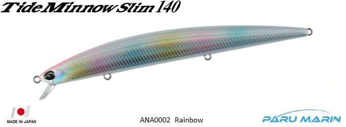 Duo Tide Minnow Slim 140 ANA0002 / Rainbow
