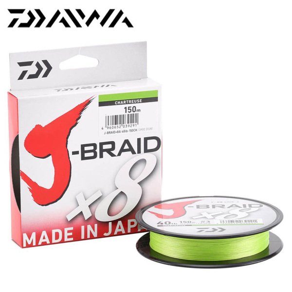 Daiwa J-Braid x8 Açık Yeşil 150 Mt. 0.06mm 4 kg. İp Misina
