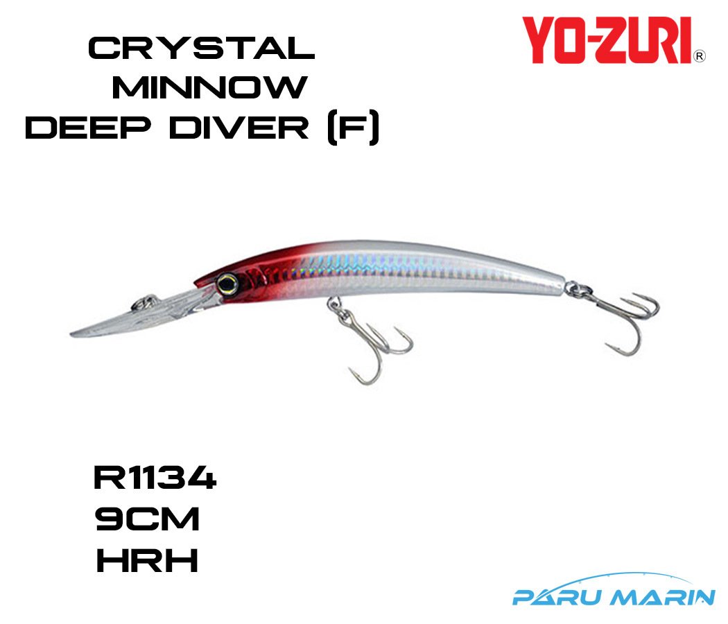 Yozuri Crystal Minnow Deep Diver R1134-HRH Sahte