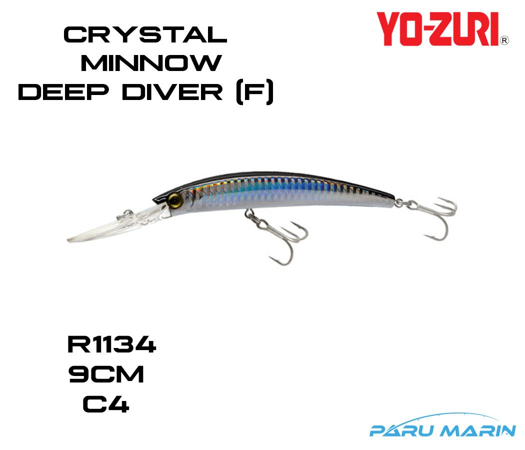 Yozuri Crystal Minnow Deep Diver R1134-C4 Sahte