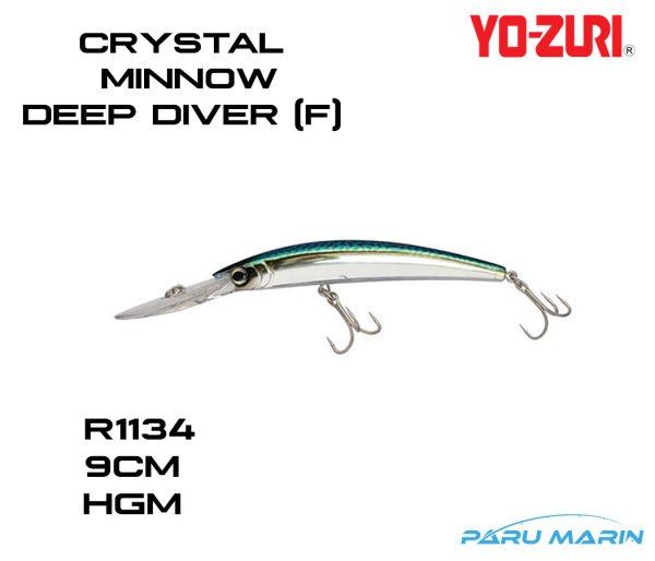Yozuri Crystal Minnow Deep Diver R1134-HGM Sahte