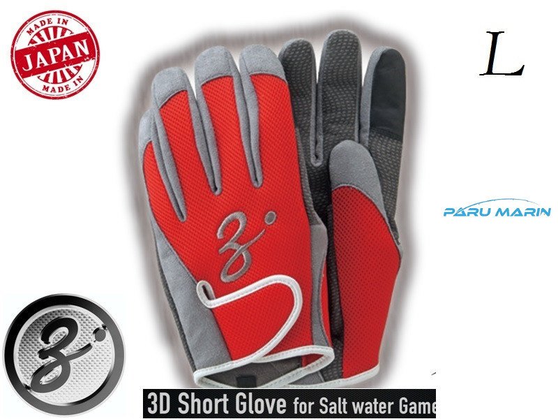 Zenaq 3-D Short Glove Eldiven Kırmızı L