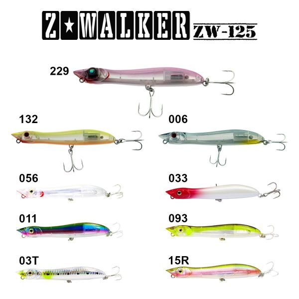 Fujin Z-Walker 125mm 18gr Su Üstü Maket Balık 03T Trans Iwashi
