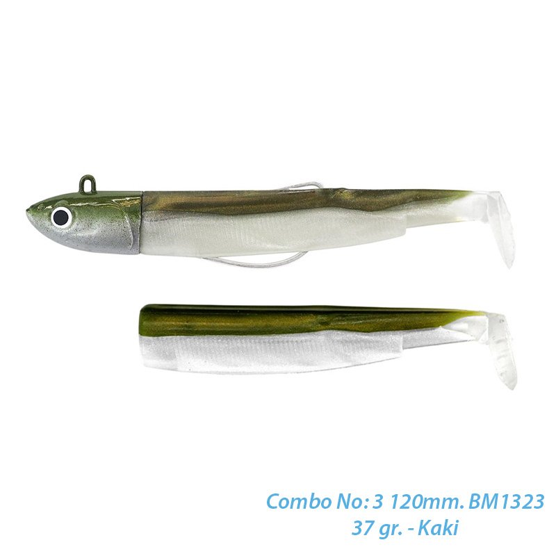 Fiiish BM120/3 BM1323 Combo Deep 37gr. Kaki Silikon