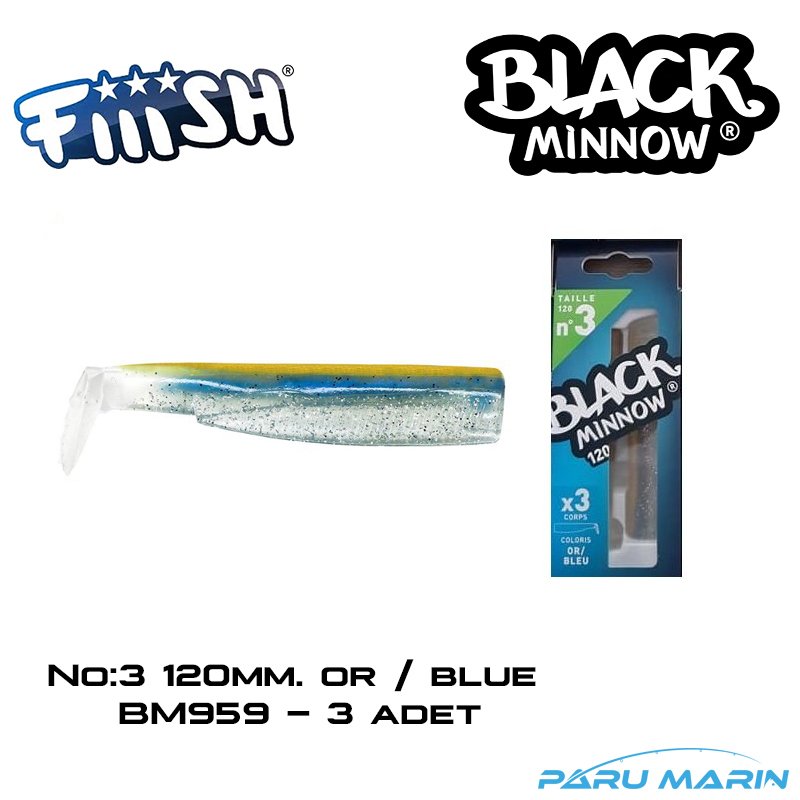 Fiiish BM120/3 BM959 3 Adet Yedek Gövde OR / Blue Silikon