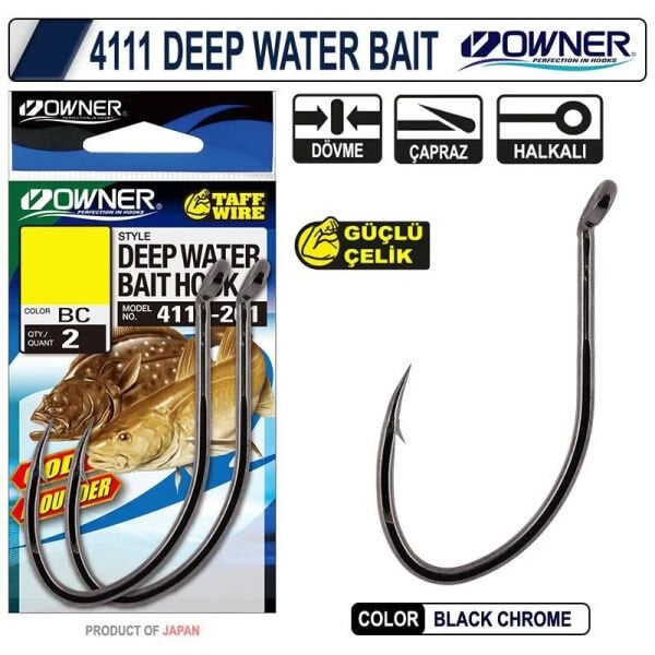 Owner 4111 Deep Water Bait Hook 1/0 İğne