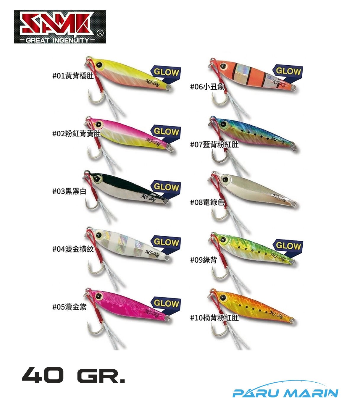 SAME Minnow Jig 40gr. Jig Yem