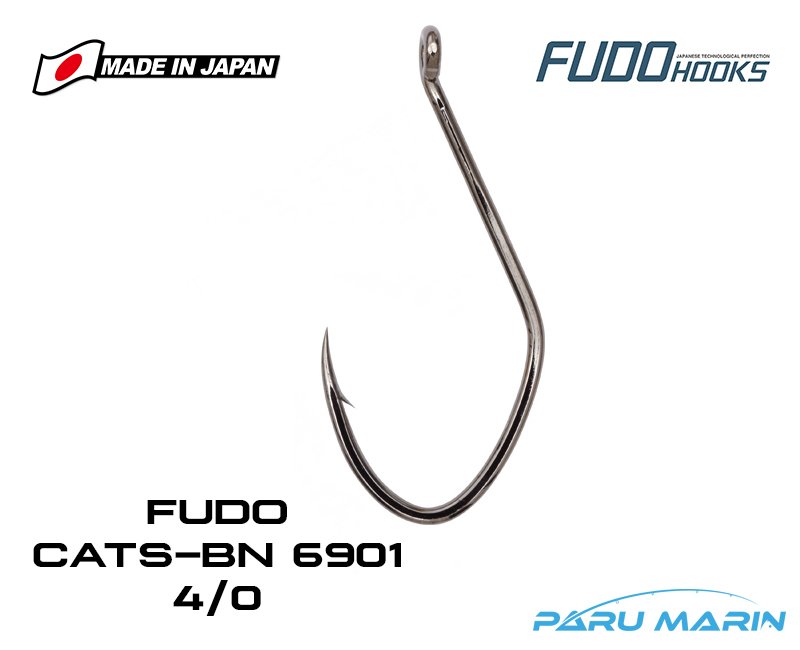 FUDO 6901 Cats-BN 4/0 Siyah Nikel Delikli İğne