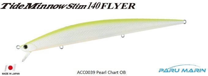 Duo Tide Minnow Slim Flyer 140 ACC0039 / Pearl Chart OB