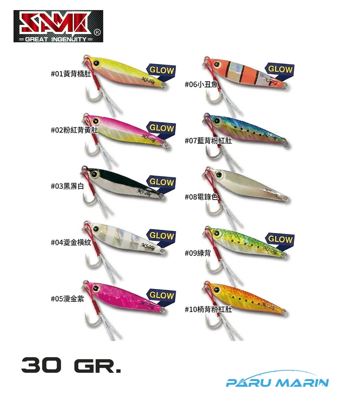 SAME Minnow Jig 30gr. Jig Yem