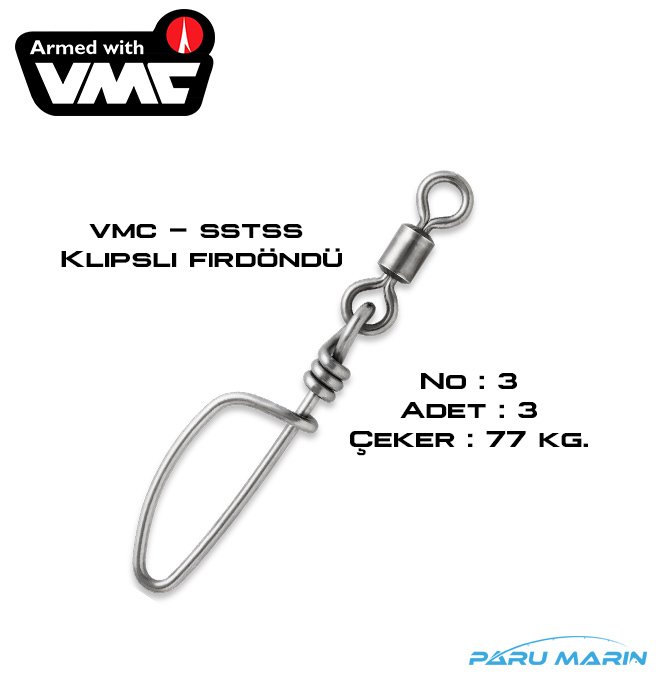 VMC Paslanmaz Klipsli Fırdöndü No 3 - 77kg