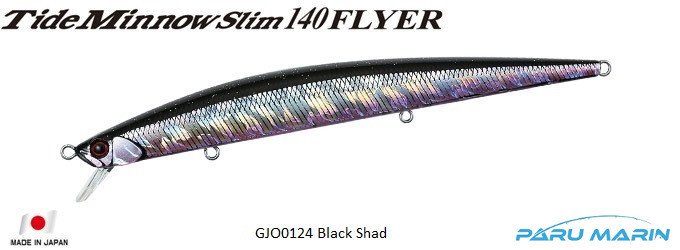 Duo Tide Minnow Slim Flyer 140 GJO0124 / Black Shad