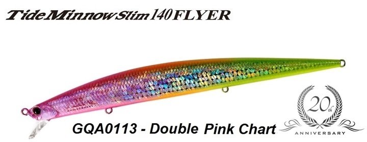 Duo Tide Minnow Slim Flyer 140 GQA0113 / Double Pink Chart