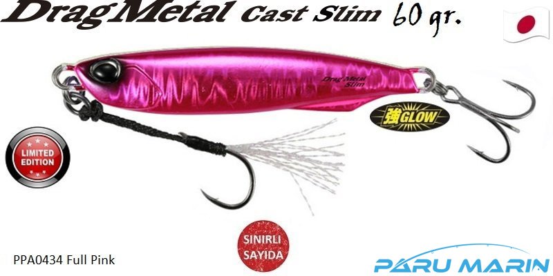 Duo Drag Metal Cast Slim Tachi Jig 60Gr. PPA0434 Full Pink
