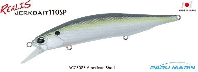 Duo Realis Jerkbait 110SP ACC3083 / American Shad