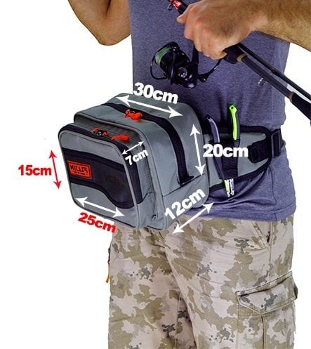 Fujin Action Bag Black Camo Spin ve LRF Çantası