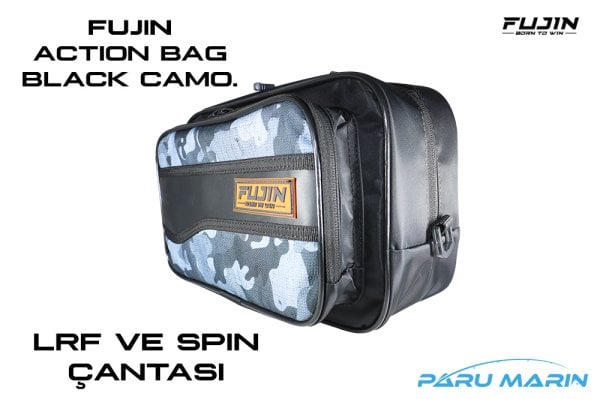 Fujin Action Bag Black Camo Spin ve LRF Çantası