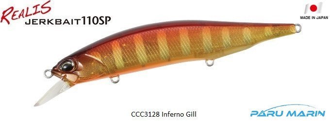 Duo Realis Jerkbait 110SP CCC3128 / Inferno Gill