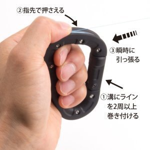 Daiichiseiko Carabiner Kitter Düğüm Sıkma ve İp-Misina Kopartma Aparatı Foliage Green