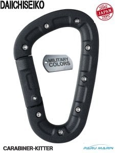 Daiichiseiko Carabiner Kitter Düğüm Sıkma ve İp-Misina Kopartma Aparatı Black