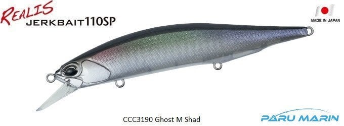 Duo Realis Jerkbait 110SP CCC3190 / Ghost M Shad