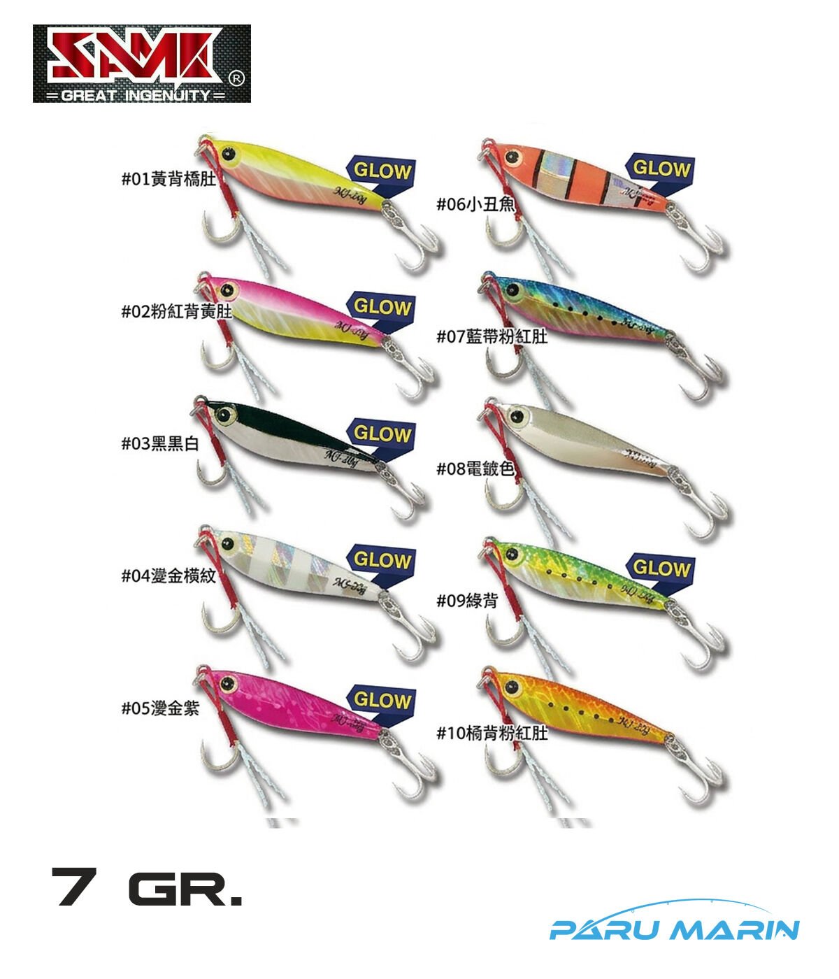 SAME Minnow Jig 7gr. Jig Yem
