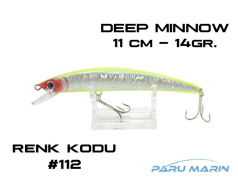 3410 DEEPLURE DEEP MİNNOW 110MM 14GR RENK: 112