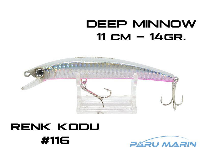 3410 DEEPLURE DEEP MİNNOW 110MM 14GR RENK: 116