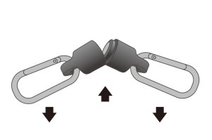 Daiichiseiko Carabiner Holder MG 5000 Mıknatıslı Karabina ve Güvenlik Kordonu Silver