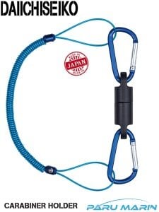 Daiichiseiko Carabiner Holder MG 5000 Mıknatıslı Karabina ve Güvenlik Kordonu Blue