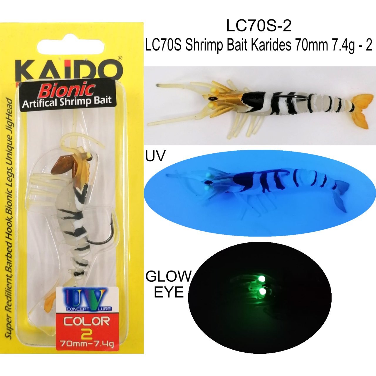 Kaido Silikon Karides 70 mm. 7.4gr. 2